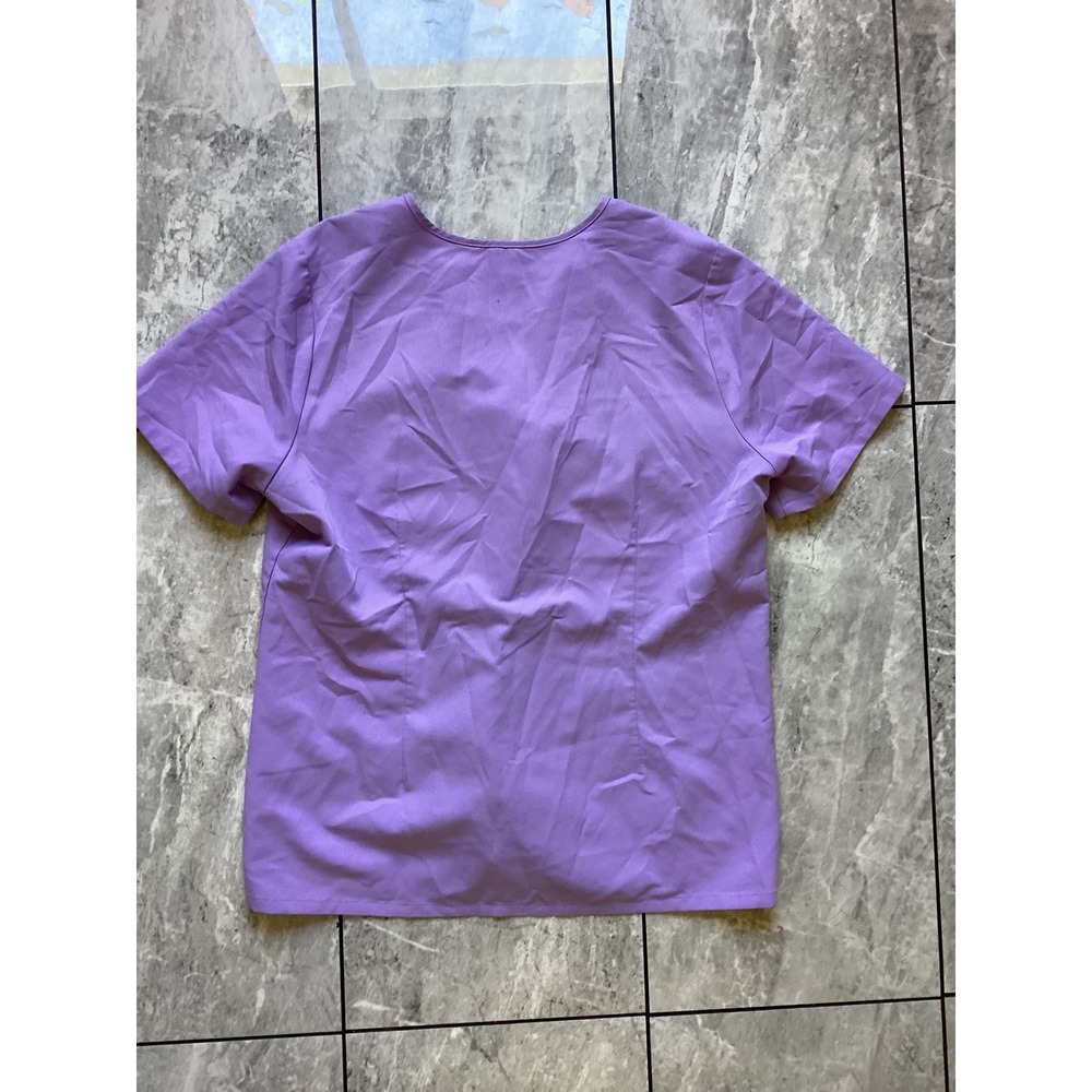 FIGS Technical Collection Purple V-Neck Scrub Top XL FW1000 Womens Short Sleeve - Picture 7 of 8
